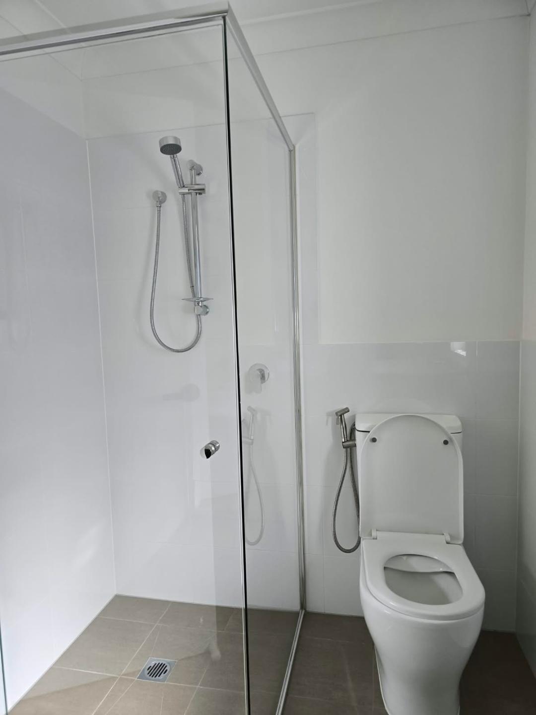 Completed property cleaning - shower and bathroom