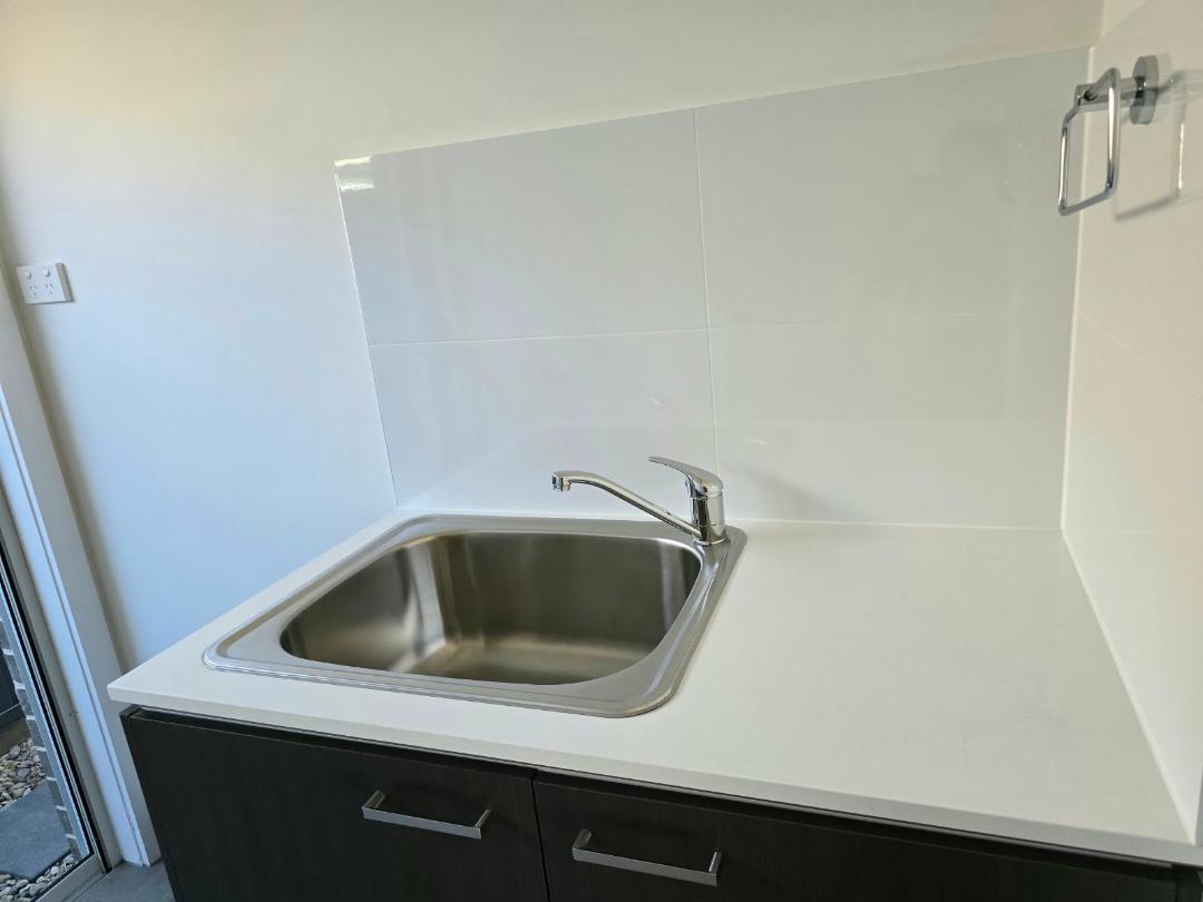 Completed property cleaning - laundry sink